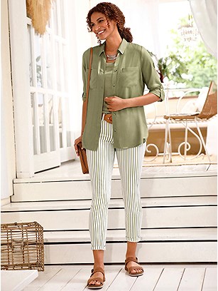 Striped Straight Leg Pants product image (589308.REEC.4S)