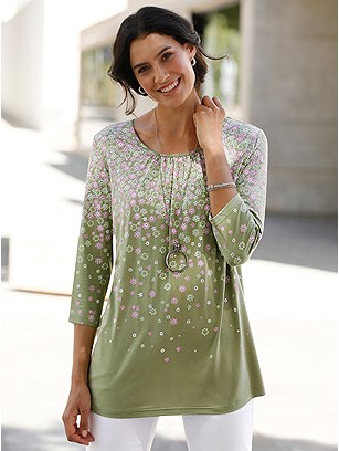 Floral Pleated Tunic product image (589371.REPR.1S)