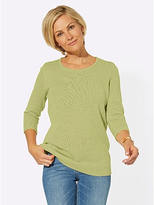 3/4 Sleeve Sweater product image (589821.LTGR.1.1_WithBackground)