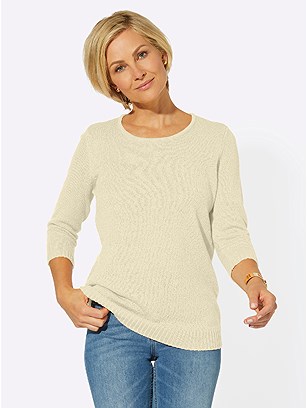 3/4 Sleeve Sweater product image (589821.OFWH.1.1_WithBackground)