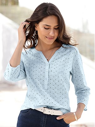 Open Eyelet Blouse product image (590169.LB.1.1_WithBackground)