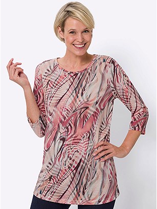 Printed 3/4 Sleeve Tunic product image (590535.APPR.1s)