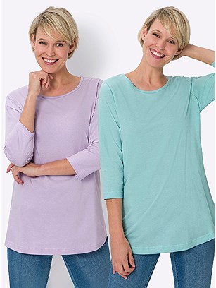 2 Pk 3/4 Sleeve Tops product image (590565.LIMT.3SSS)