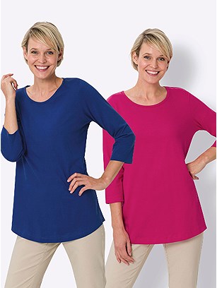 2 Pk 3/4 Sleeve Tops product image (590565.RYPK.2SS)