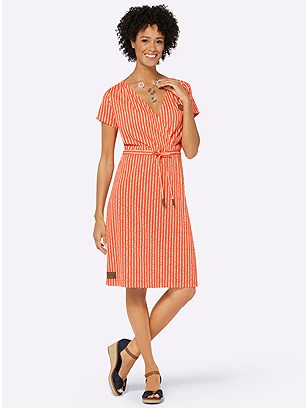 Printed Wrap Look Dress product image (591103.OREC.1.1_WithBackground)