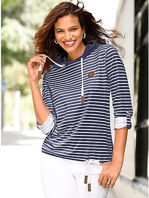 Nautical Striped Sweatshirt product image (591130.NVST.1.2_WithBackground)