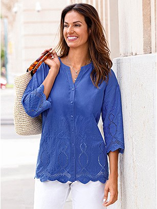 Lace Trim Blouse product image (591136.RY.1S)