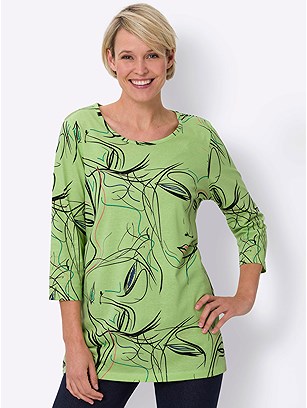 Abstract Print Tunic product image (591613.GRBK.1S)