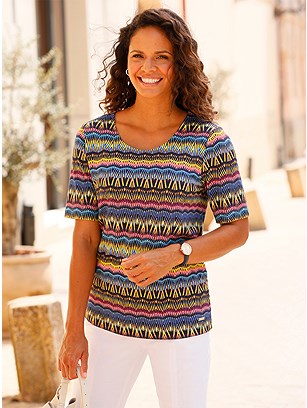 Printed Round Neck Shirt product image (591707.PNPR.1.1_WithBackground)