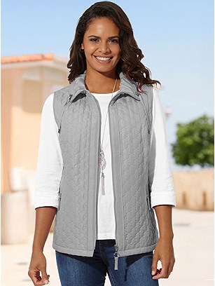 Quilted Zip Up Vest product image (592132.STGY.28S)