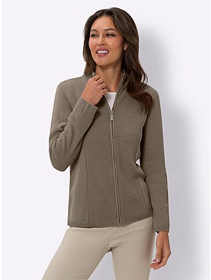 Textured Zip Cardigan product image (597534.TP.1.1_WithBackground)