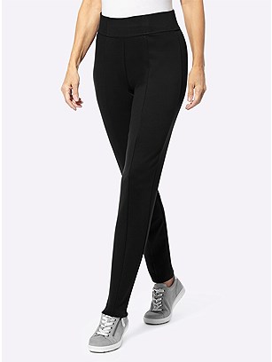 Paneled Elastic Waist Pants product image (597892.BK.2.1_WithBackground)