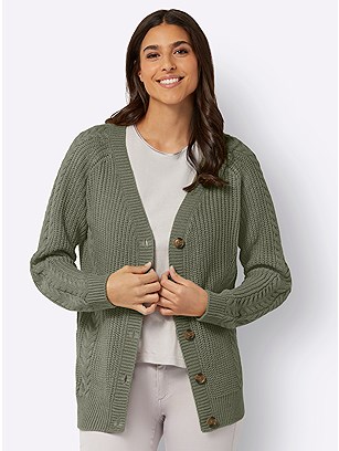 Cable Knit Cardigan product image (597933.KH.1.1_WithBackground)