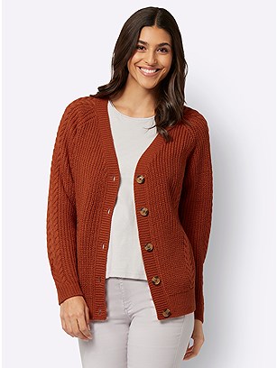 Cable Knit Cardigan product image (597933.RU.2.1_WithBackground)