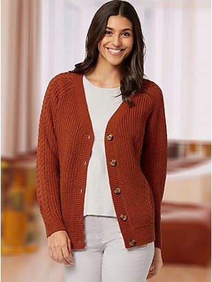 Cable Knit Cardigan product image (597933.RU.2.P11824)