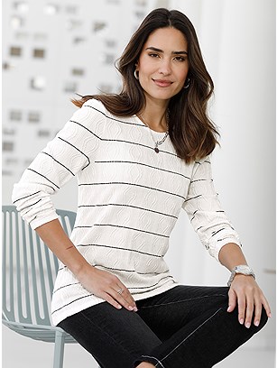 Textured Long Sleeve Shirt product image (598295.WHST.1.1_WithBackground)