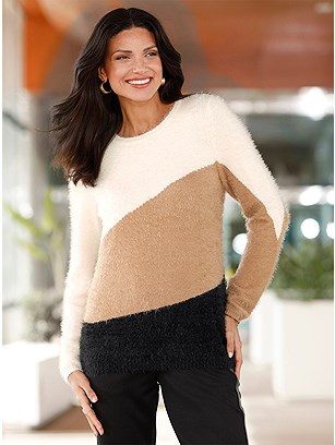 Fuzzy Color Block Sweater product image (598307.CAMU.1.1_WithBackground)