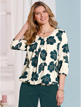 Floral Pleated Blouse product image (598454.CMPE.1S)