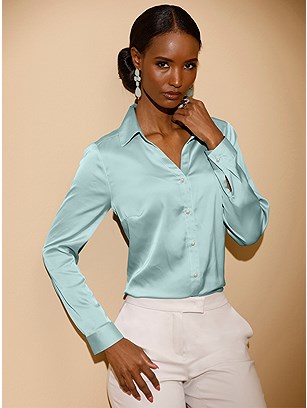 Button Up Satin Blouse product image (599425.MT.1.1_WithBackground)