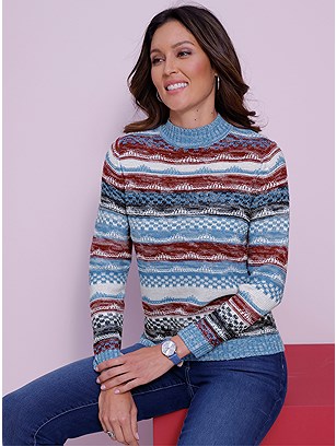 Fair Isle Sweater product image (599437.BBPA.1.1_WithBackground)