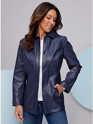 Button Up Faux Leather Jacket product image (599455.NV.1.1_WithBackground)