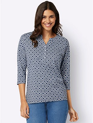 Floral 3/4 Sleeve Shirt product image (599471.BLPR.2S)