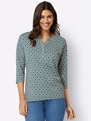 Floral 3/4 Sleeve Shirt product image (599471.PJPR.1S)