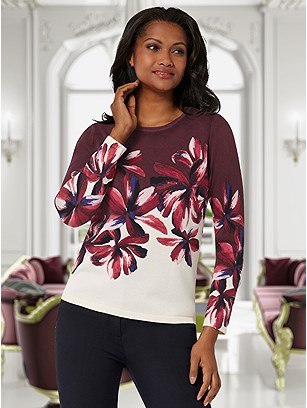 Floral Print Sweater product image (599516.CBPR.1S)