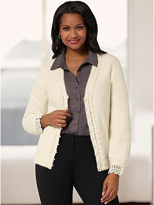 Button Up Fuzzy Cardigan product image (599567.CM.1.P11724)