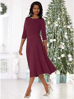 Wave Hem Knit Dress product image (599595.PEPA.1SS)