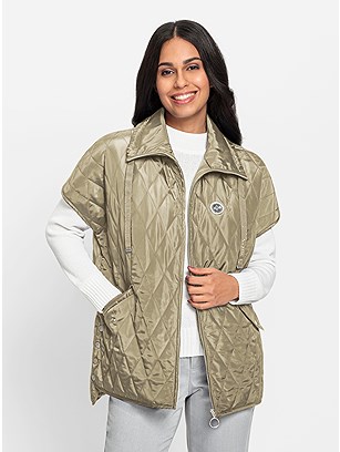 Quilted Zip Up Vest product image (599657.DKBR.1.1_WithBackground)