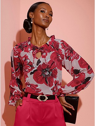 Floral Georgette Blouse product image (599669.PORD.1s)