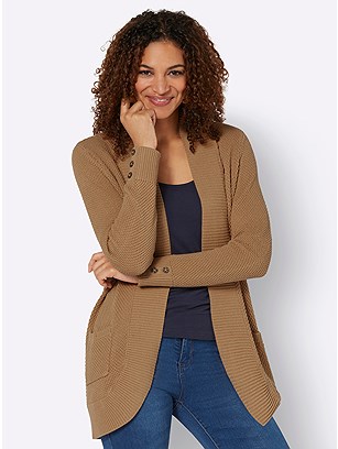 Rounded Edge Cardigan product image (599797.CA.1.1_WithBackground)