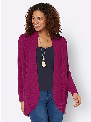 Rounded Edge Cardigan product image (599797.PK.1.1_WithBackground)