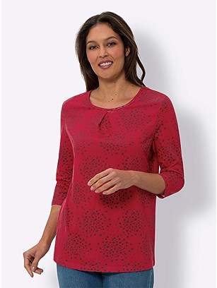 Printed 3/4 Sleeve Shirt product image (600213.RBPR.1.1_WithBackground)