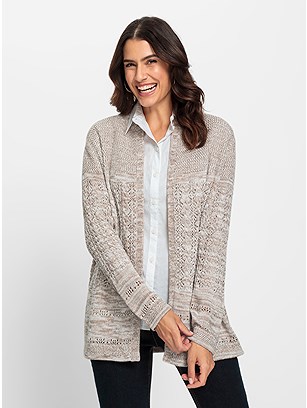 Ajour Pattern Cardigan product image (600218.SETP.2.1_WithBackground)