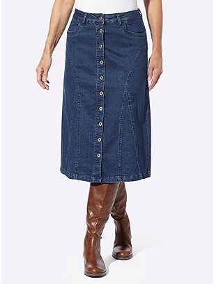 Denim Button Up Skirt product image (600337.BLUS.1.1_WithBackground)