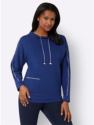 Embellished Trim Sweatshirt product image (600420.RY.1.1_WithBackground)