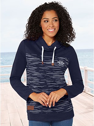 Stand Up Collar Sweatshirt product image (601683.NVPR.1S)