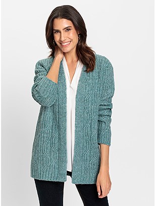 Chunky Knit Cardigan product image (602792.BLMO.1.1_WithBackground)