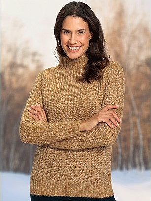 Chunky Knit Mottled Sweater product image (602811.OCMO.1S)