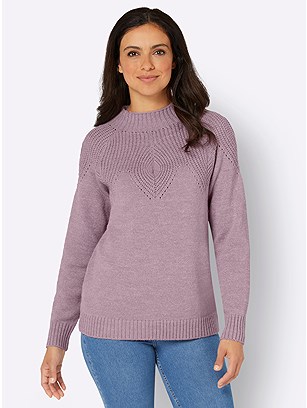 Ribbed Hem Wool Sweater product image (607111.MVMO.1.1_WithBackground)