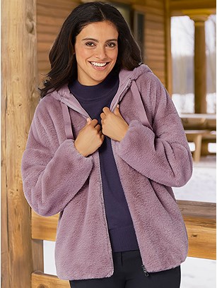 Faux Fur Zip Jacket product image (608326.MV.2SS)