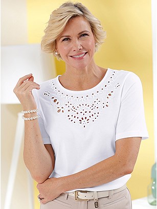 Eyelet Embroidered Shirt product image (618140.EC.18S)