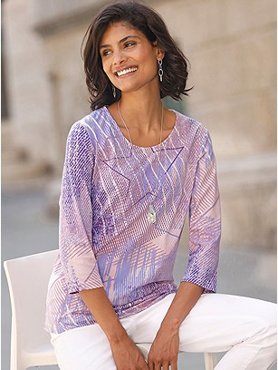 Printed 3/4 Sleeve Shirt product image (618312.LRLI.11S)