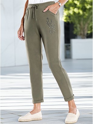 Floral Embroidered Sweatpants product image (618781.KH.11S)