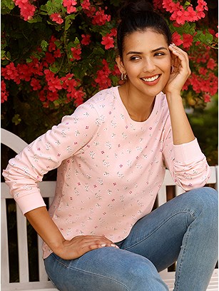 Floral Print Sweatshirt product image (618795.POEC.11S)