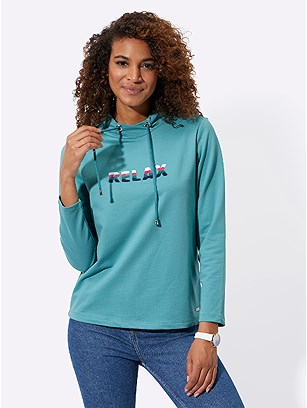 Fabric Teddy Tie Sweatshirt product image (618981.BL.2.1_WithBackground)