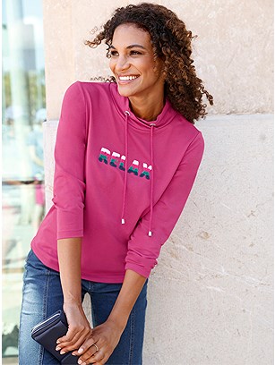 Fabric Teddy Tie Sweatshirt product image (618981.FS.1.1_WithBackground)