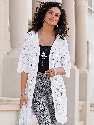 Long Ajour Cardigan product image (619859.WH.18S)
